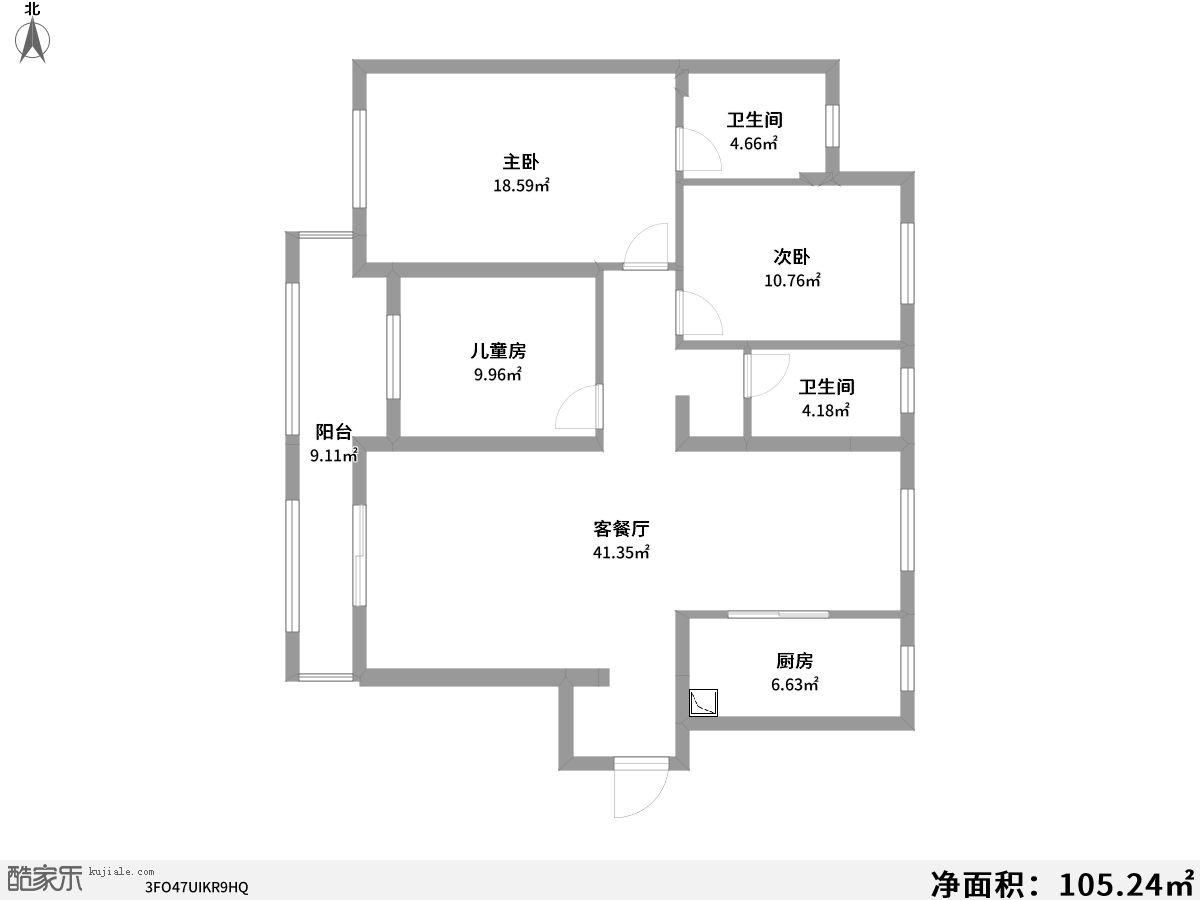 酷家樂裝修網-復地東湖國際7期-戶型圖133.jpg